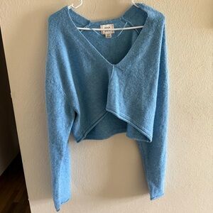 Urban Outfitters Sky Blue V-Neck Sweater